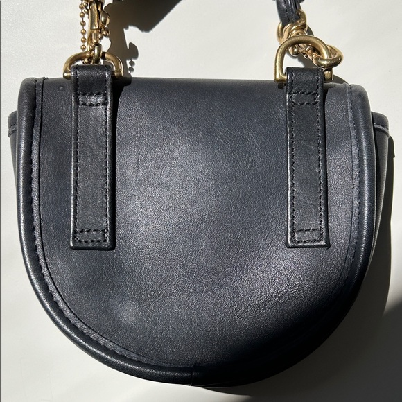 Vintage Coach Black Leather Belt Bag - Picture 4 of 10